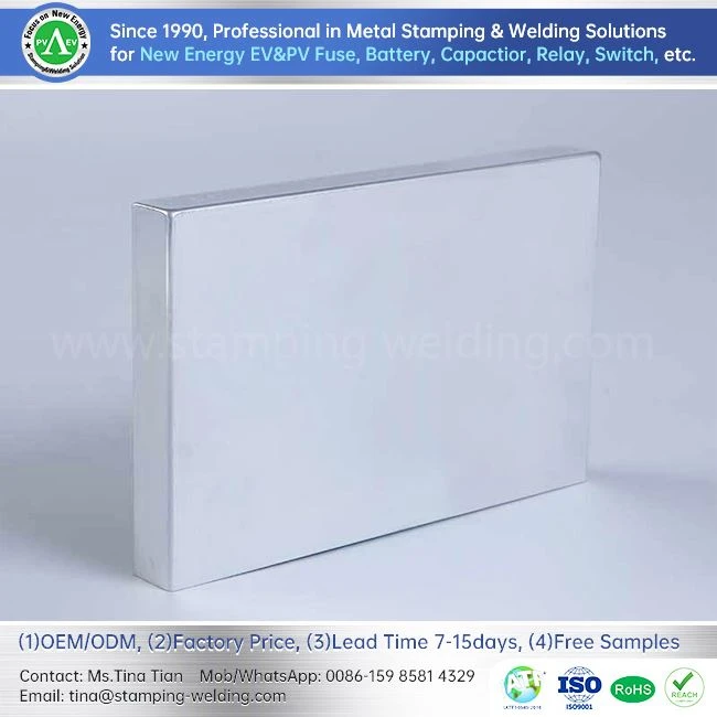 Aluminum boxy battery housing