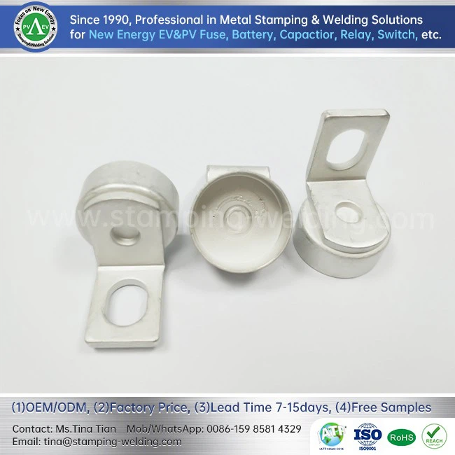 Copper Cap Contact for High Voltage Low Current EV Fuse