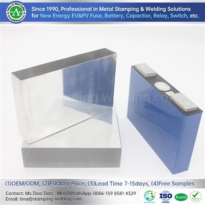 מארז אלומיניום מרובע סוללות ליתיום