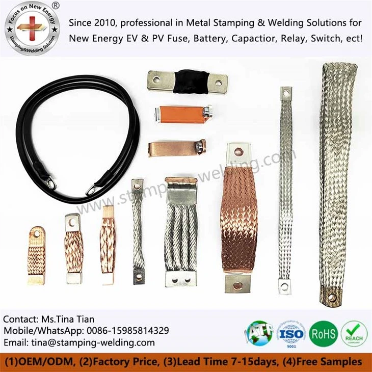 Bus bars of Flexible Copper Braided Wire
