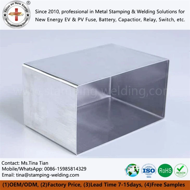 Aluminum shell for single cell lithium ion battery