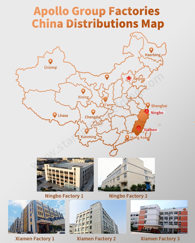 Apollo Group Factories China Distributions Map Apollo Group Factories China Distributions Map