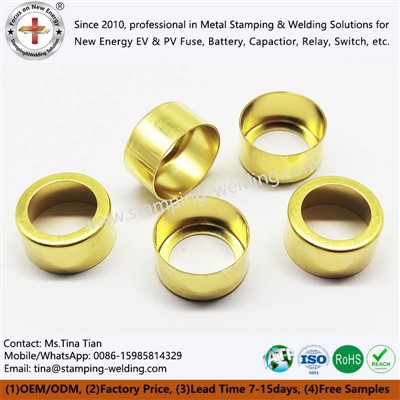 כובע קצה צינור פליז לנתיך