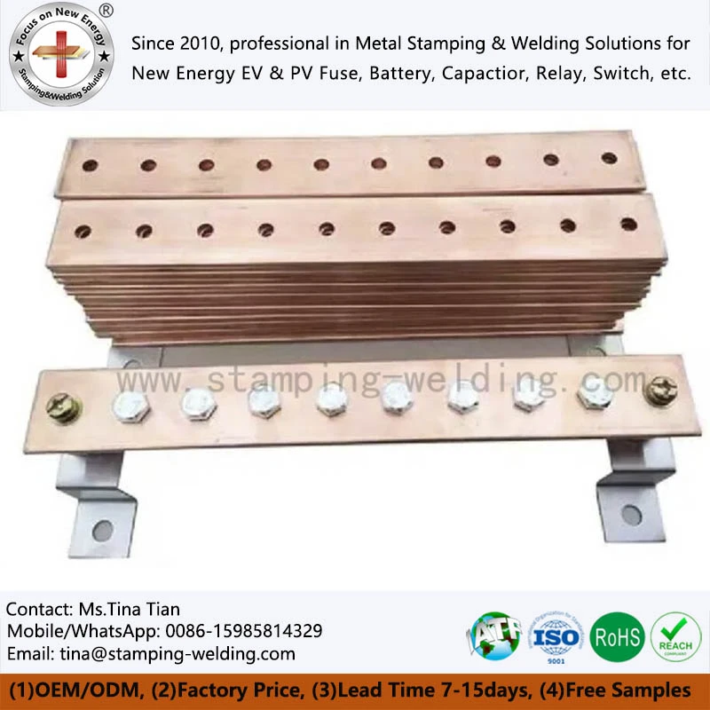 Grounding Red Copper Busbar Grounding Red Copper Busbar