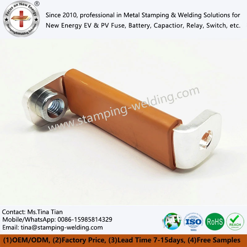 PVC Dipping Nickel Plated Copper BusBar for EV Battery PVC Dipping Nickel Plated Copper BusBar for EV Battery