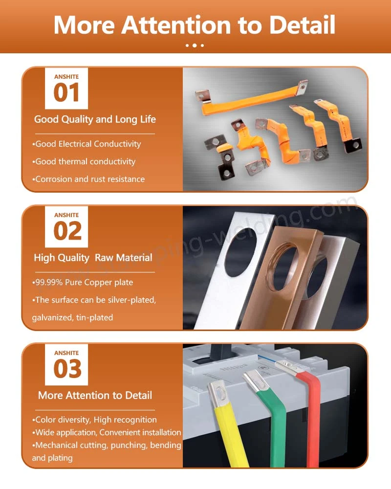 More Attention to Detail of PVC Dipping Nickel Plated Copper BusBar for EV Battery More Attention to Detail of PVC Dipping Nickel Plated Copper BusBar for EV Battery
